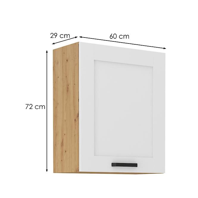 Luna kuhinjski element 1 vrata 60x31x72 natur (artisan hrast)/bijela