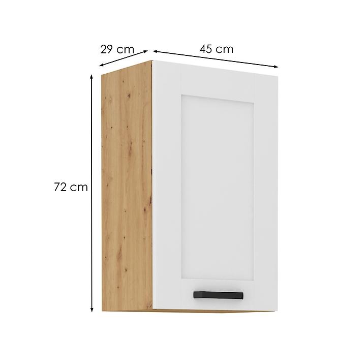 Luna kuhinjski element 1 vrata 45x31x72 natur (artisan hrast)/bijela