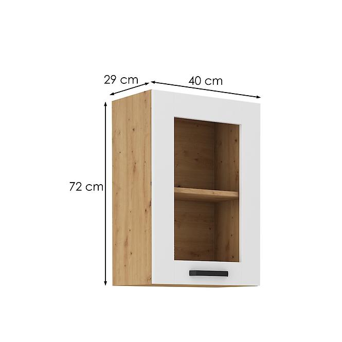 Luna kuhinjski element 1 vrata 40x31x72 natur (artisan hrast)/bijela