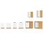 Luna kuhinjski element 2 vrata 80x31x90 natur (artisan hrast)/bijela,11