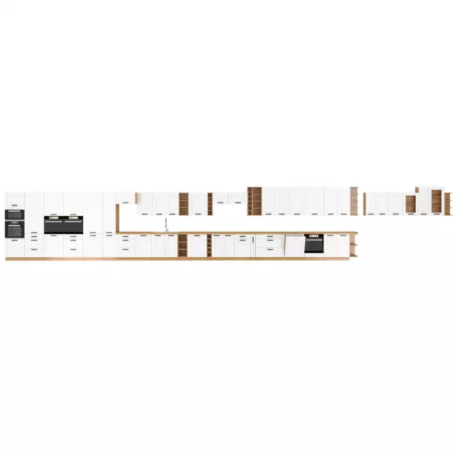 Luna kuhinjski element 1 vrata 45x31x90 natur (artisan hrast)/bijela,12