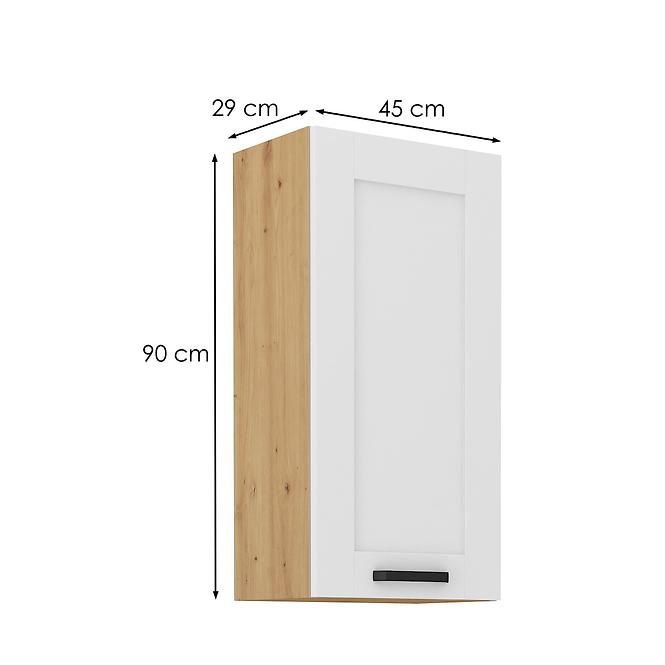 Luna kuhinjski element 1 vrata 45x31x90 natur (artisan hrast)/bijela