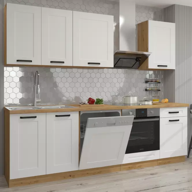 Luna kuhinjski element 1 vrata 40x31x90 natur (artisan hrast)/bijela,5