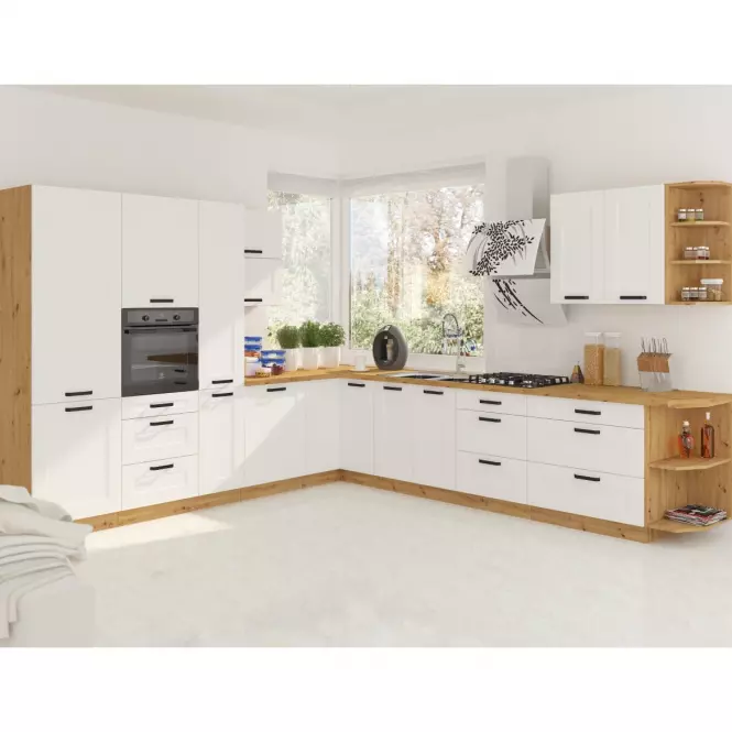 Luna kuhinjski element 1 vrata 40x31x90 natur (artisan hrast)/bijela,8