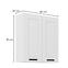 Luna kuhinjski element 2 vrata 80x31x90 bijela,2
