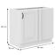Stilo kutni kuhinjski element 1 vrata 90x60x82 bijeli,2
