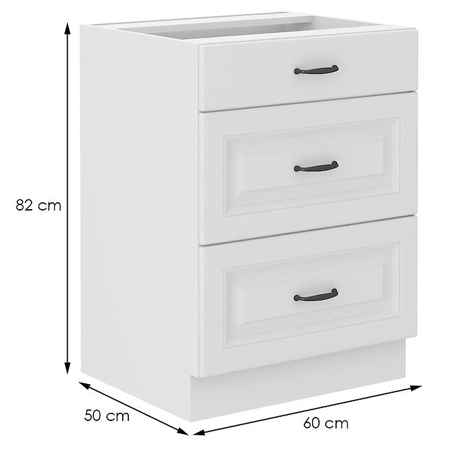 Stilo kuhinjski element 3 ladice 60x52x82 bijeli
