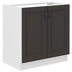 Stilo kuhinjski element 2 vrata 80x52x82 bijelo/tamno sivi