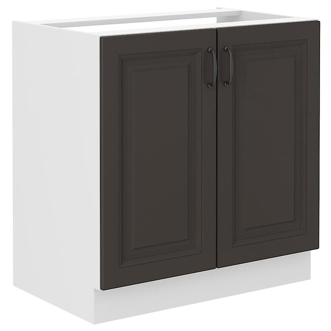 Stilo kuhinjski element 2 vrata 80x52x82 bijelo/tamno sivi