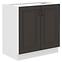Stilo kuhinjski element 2 vrata 80x52x82 bijelo/tamno sivi