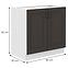 Stilo kuhinjski element 2 vrata 80x52x82 bijelo/tamno sivi,2