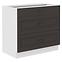Stilo kuhinjski element 3 ladice 80x52x82 bijeli/tamno sivi