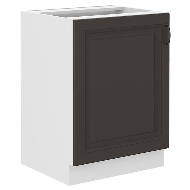 Stilo kuhinjski element 1 vrata 60x52x82 bijeli/tamno sivi