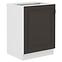 Stilo kuhinjski element 1 vrata 60x52x82 bijeli/tamno sivi