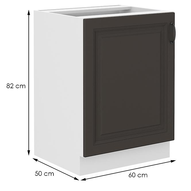 Stilo kuhinjski element 1 vrata 60x52x82 bijeli/tamno sivi