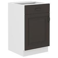 Stilo kuhinjski element 1 vrata+1 ladica 50x52x82 bijeli/tamno sivi