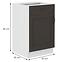Stilo kuhinjski element 1 vrata+1 ladica 50x52x82 bijeli/tamno sivi,2