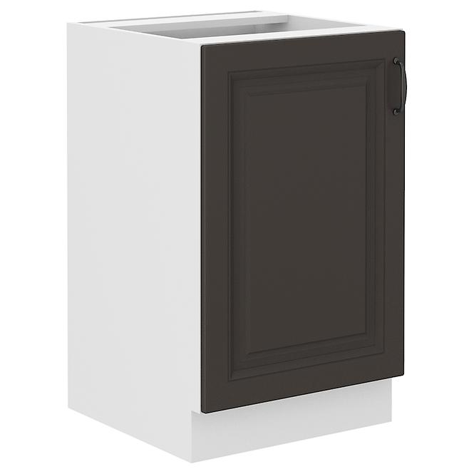 Stilo kuhinjski element 1 vrata 50x52x82 bijeli/tamno sivi