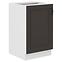 Stilo kuhinjski element 1 vrata 50x52x82 bijeli/tamno sivi