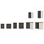 Stilo kuhinjski element 1 vrata 50x52x82 bijeli/tamno sivi,4