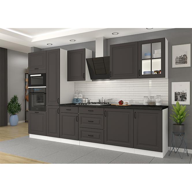 Stilo kuhinjski element 1 vrata 50x52x82 bijeli/tamno sivi
