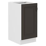 Stilo kuhinjski element 1 vrata 40x52x82 bijeli/tamno sivi
