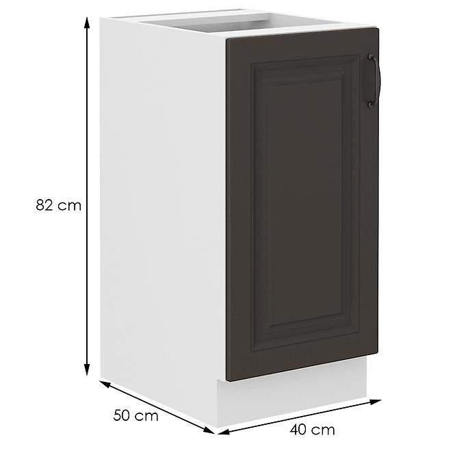 Stilo kuhinjski element 1 vrata 40x52x82 bijeli/tamno sivi