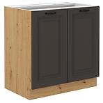 Stilo kuhinjski element 2 vrata 80x52x82 natur (artisan hrast)/tamno sivi