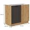 Stilo kutni kuhinjski element 1 vrata 90x60x82 natur (artisan hrast)/tamno sivi,2