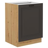 Stilo kuhinjski element 1 vrata 60x52x82 natur (artisan hrast)/tamno sivi