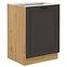 Stilo kuhinjski element 1 vrata 60x52x82 natur (artisan hrast)/tamno sivi