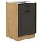 Stilo kuhinjski element 1 vrata+1 ladica 50x52x82 natur (artisan hrast)/tamno sivi