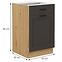 Stilo kuhinjski element 1 vrata+1 ladica 50x52x82 natur (artisan hrast)/tamno sivi,2
