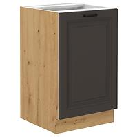 Stilo kuhinjski element 1 vrata 50x52x82 natur (artisan hrast)/tamno sivi
