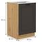 Stilo kuhinjski element 1 vrata 50x52x82 natur (artisan hrast)/tamno sivi,2
