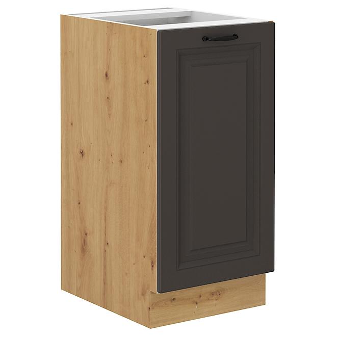 Stilo kuhinjski element 1 vrata 40x52x82 natur (artisan hrast)/tamno sivi