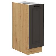 Stilo kuhinjski element 1 vrata 30x52x82 natur (artisan hrast)/tamno sivi