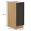 Stilo kuhinjski element 1 vrata 30x52x82 natur (artisan hrast)/tamno sivi,2