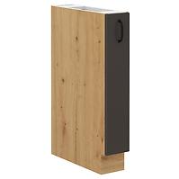 Stilo kuhinjski element 1 ladica 15x52x82 natur (artisan hrast)/tamno sivi