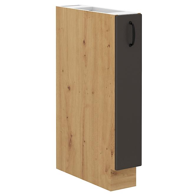 Stilo kuhinjski element 1 ladica 15x52x82 natur (artisan hrast)/tamno sivi