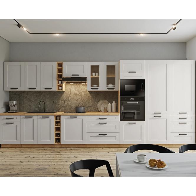 Luna kuhinjski element 3 ladice 80x52x82 bijeli/natur (artisan hrast)