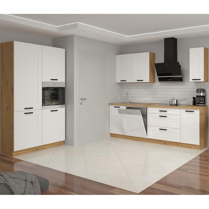 Luna kuhinjski element 3 ladice 80x52x82 bijeli/natur (artisan hrast)