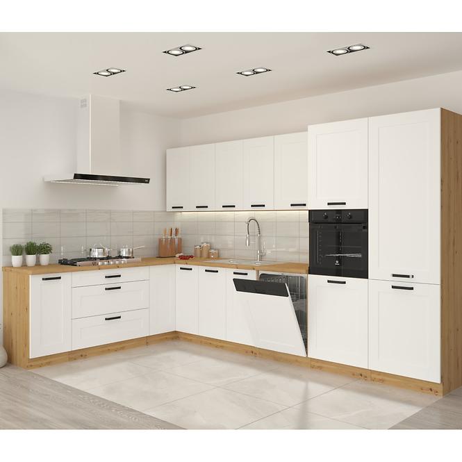 Luna kuhinjski element 3 ladice 80x52x82 bijeli/natur (artisan hrast)