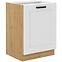 Luna kuhinjski element 1 vrata 60x52x82 bijeli/natur (artisan hrast)