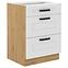 Luna kuhinjski element 3 ladice 60x52x82 bijeli/natur (artisan hrast)