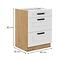 Luna kuhinjski element 3 ladice 60x52x82 bijeli/natur (artisan hrast),2