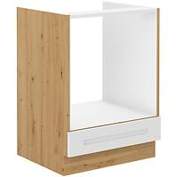 Luna kuhinjski element 60x52x82 bijeli/natur (artisan hrast)