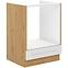 Luna kuhinjski element 60x52x82 bijeli/natur (artisan hrast)