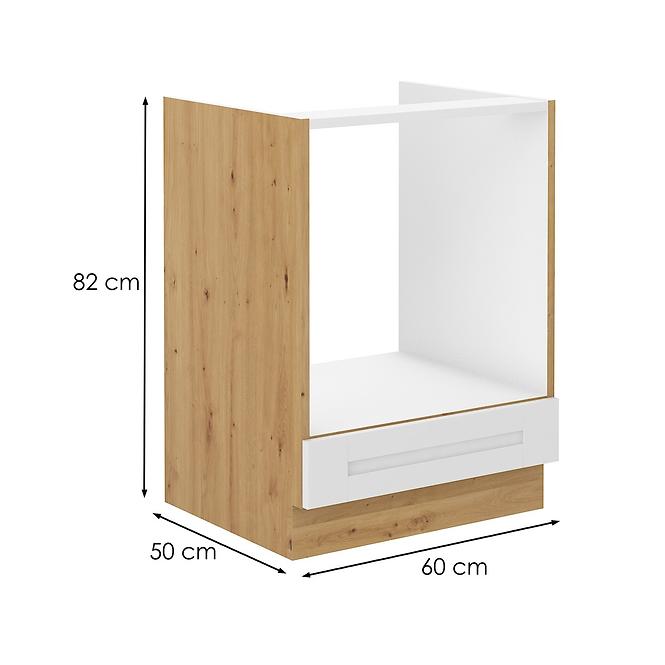 Luna kuhinjski element 60x52x82 bijeli/natur (artisan hrast)