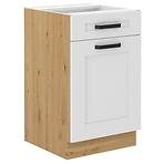 Luna kuhinjski element 1 vrata+1 ladica 50x52x82 bijeli/natur (artisan hrast)